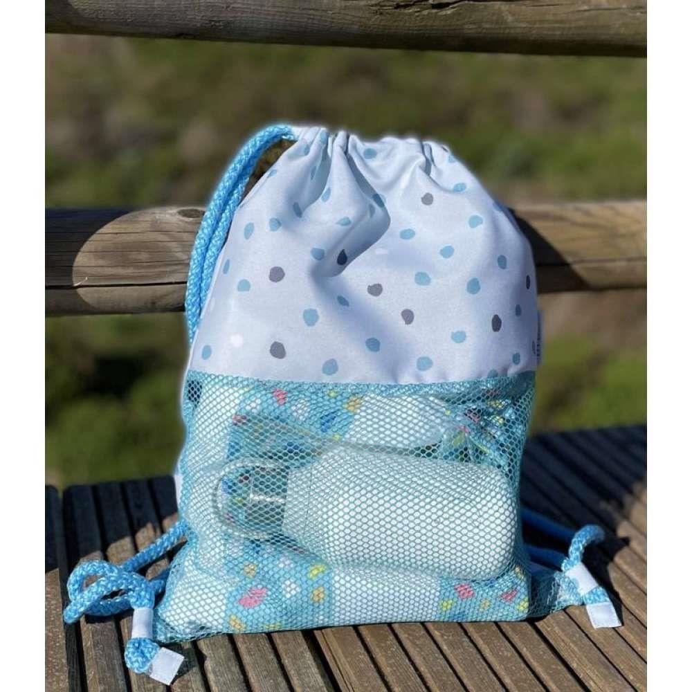 BTBox Saco/ Mochila de Praia Pontos Azuis
