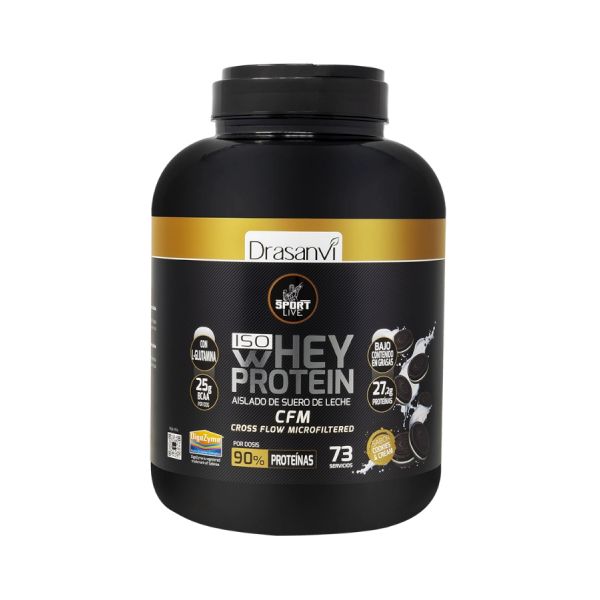 Drasanvi Sport Live Iso Whey Protein Cookies and Cream 2.2kg