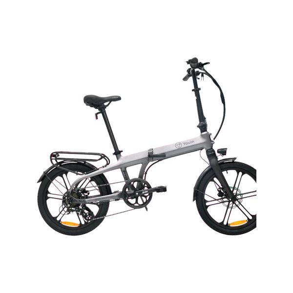 Youin Bicicleta Elétrica Praga Dobrável 20" 250W Cinza - BK1800