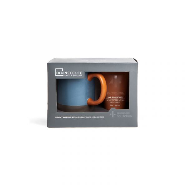 IDC Institute Conjunto Banho Perfect Morning Gel para o Corpo e Cabelo 150ml + Caneca Coffret
