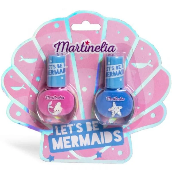 Martinelia Let´s Be Mermaid Nail Duo Conjunto de Vernizes de Unhas para Crianças Vários Tons Pink, Blue 2x4 ml