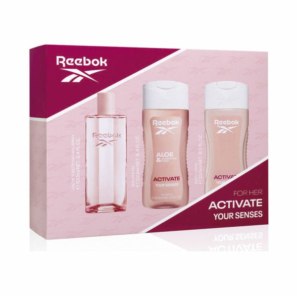 Reebok Activate Your Senses Eau de Toilette 100ml + Gel de Duche 250ml + Loção Corporal 250ml Coffret