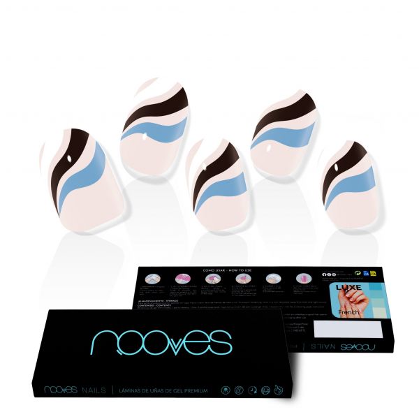 Nooves Folhas de Unhas de Gel Semi Curadas|Flowing Stream|Nail Art 01C01NG200081