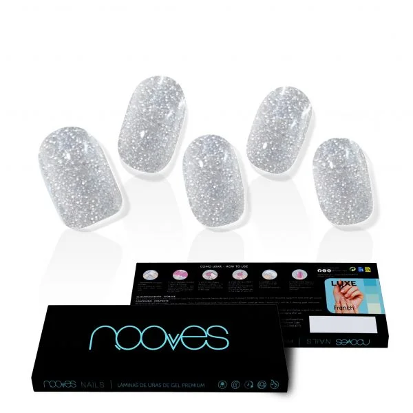 Nooves Folhas de Unhas de Gel Semi Curadas|Dazzling Diva|Glitter 01C01NG200155