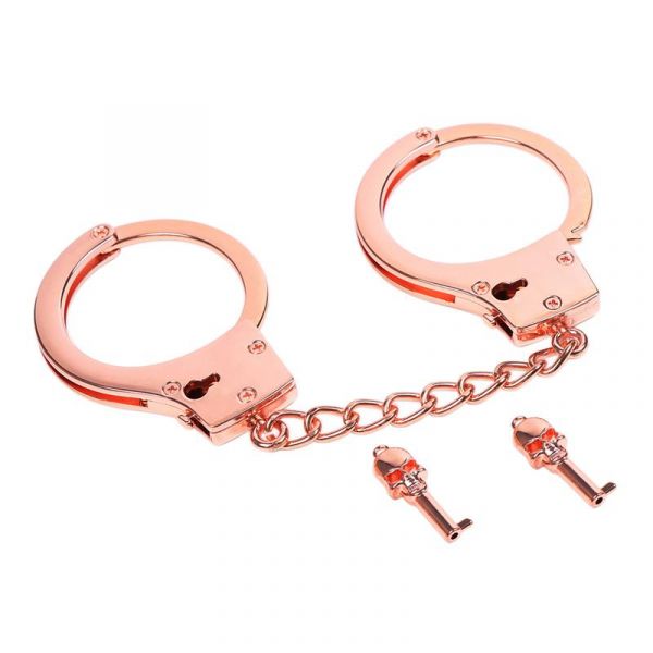 LateToBed BDSM Line Algemas Ouro Rosa com Chaves Caveira