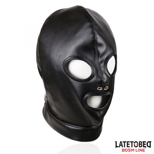 LateToBed BDSM Line Máscara de Submissão Ajustável com Correias