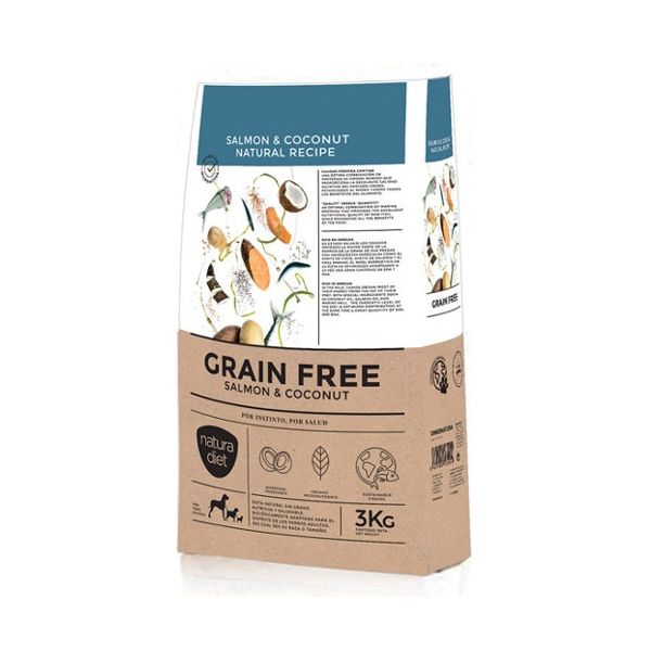 Natura Diet Grain Free Salmon & Coconut 3Kg