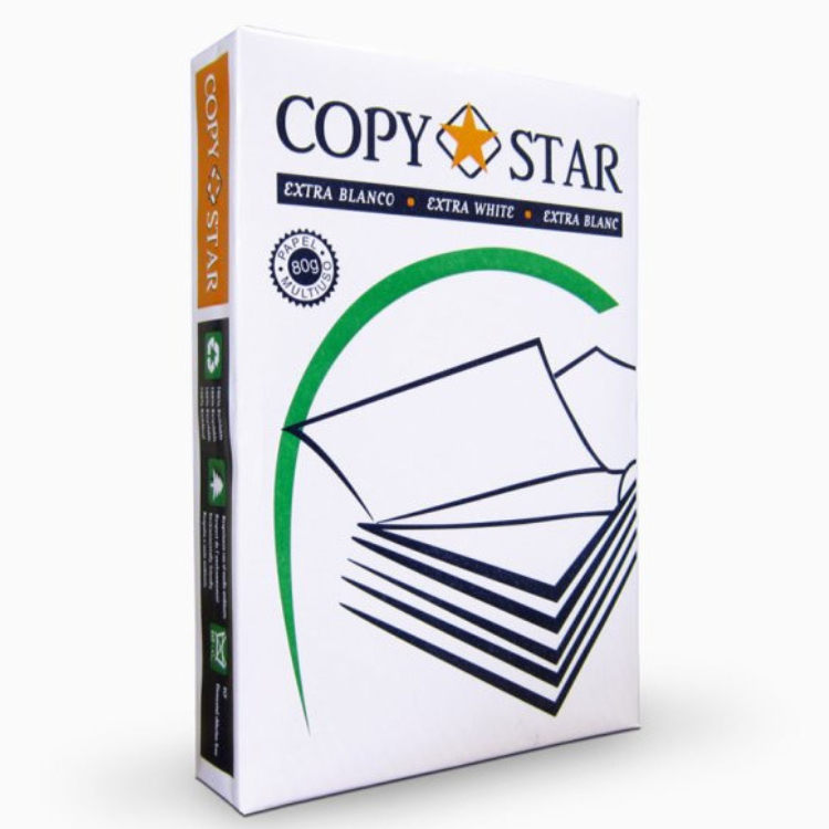 Papel de cópia Copy Star 80 grs - A4 - Resma 500F - MEGAONLINE
