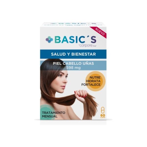 Basic's Corpore Saúde e Bem-estar Pele, Cabelo e Unhas Tom 60 Cápsulas