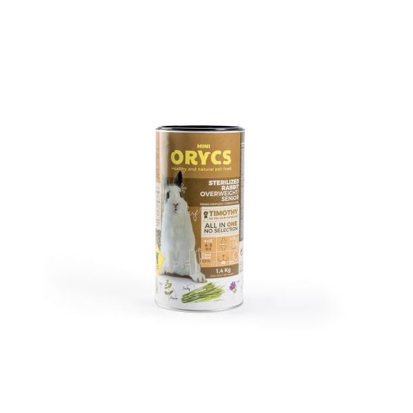Miniorycs Alimento Natural para Conejos Esterilizados e Sobrepeso 1,4 Kg