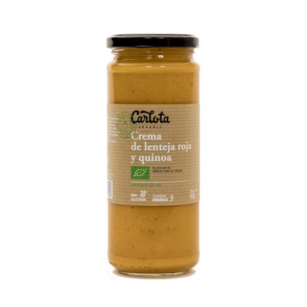 Carlota Organic Creme de Lentilha Vermelho e Quinoa 450ml