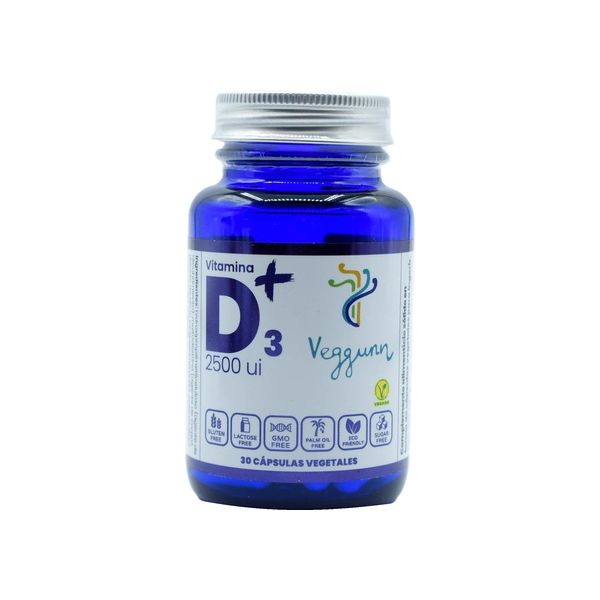 Veggunn Vitamina D3+ 2500ui 30 Cápsulas Vegetais