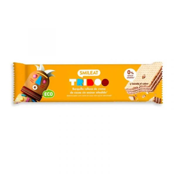 Smileat Bolacha Triboo Wafer com Creme de Cacau 30g