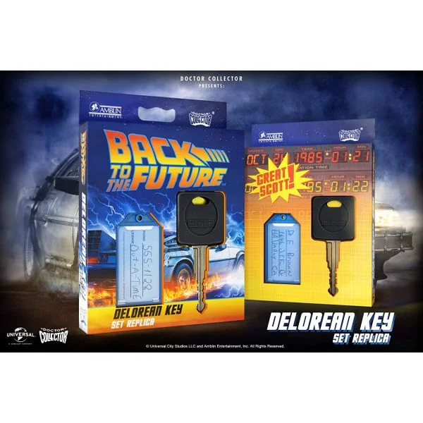 Doctor Collector Réplica Chave Delorean Regreso ao Futuro Internacional