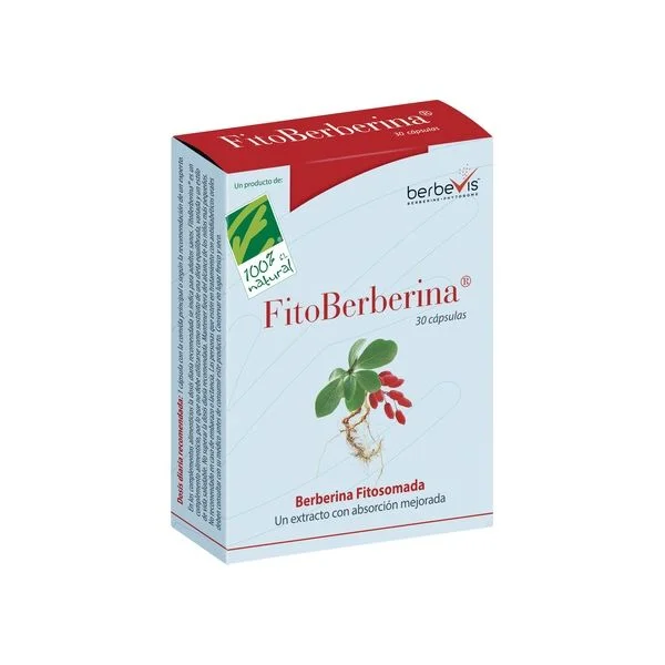 100% Natural Fitoberberina 30 Cápsulas