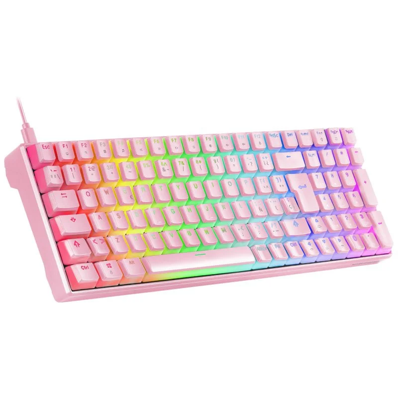 Teclado Mecânico Mars Gaming MKULTRA Pink 96% RGB PT