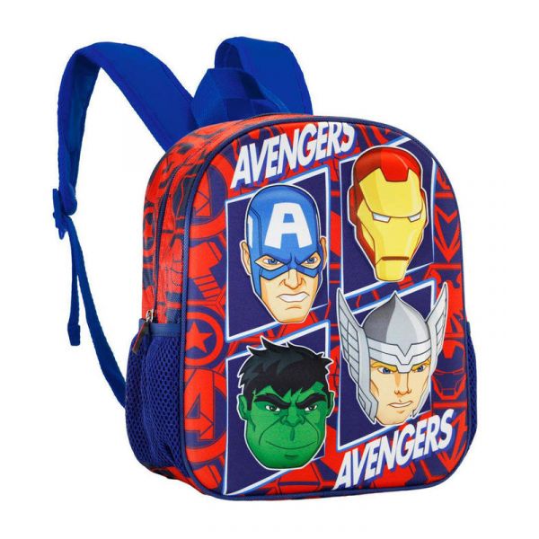 Karactermania Mochila Pré Escolar 3D the Four Vengadores Avengers Marvel 31Cm