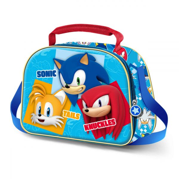 Sonic Lancheira Térmica Hedgehog Trio 3D 2024 25,5X20X10Cm
