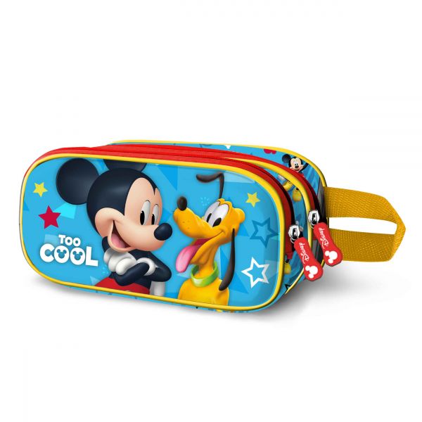 Disney Estojo Escolar Mickey Mouse Too Cool 3D 2024 Duplo