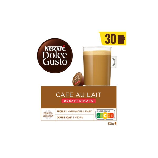 Nestlé Dolce Gusto Café Au Lait Descafeinado 30 Cápsulas