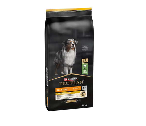 Pro Plan Dog All Size Adult Light/Sterilised Lamb- 14 kg