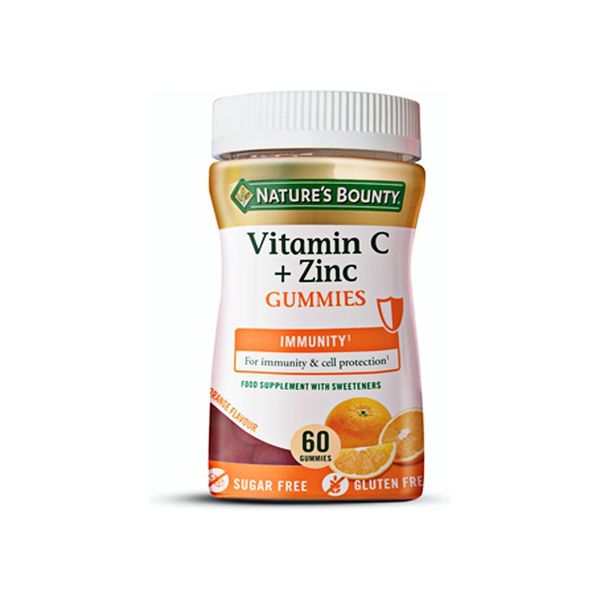 Nature's Bounty Vitamina C + Gomas de Zinco 60 Gomas