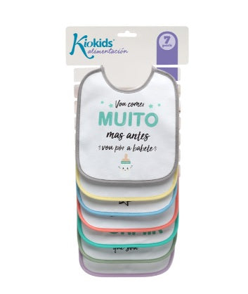 KioKids Babete Frases Coloridas 7 Unidades