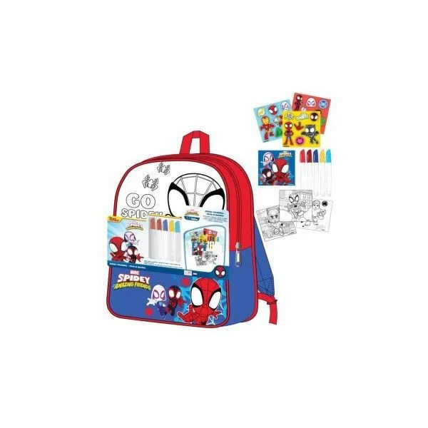 Cerdá Mochila + Conjunto DIY Spidey Amazing Friends 38x32x4cm