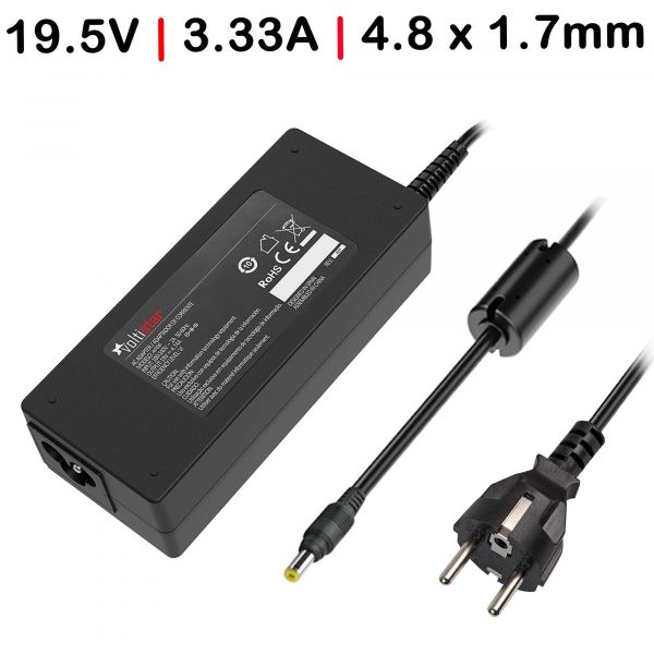 Compativel AD00213 Carregador para Portátil 65W 4.8x1.7mm