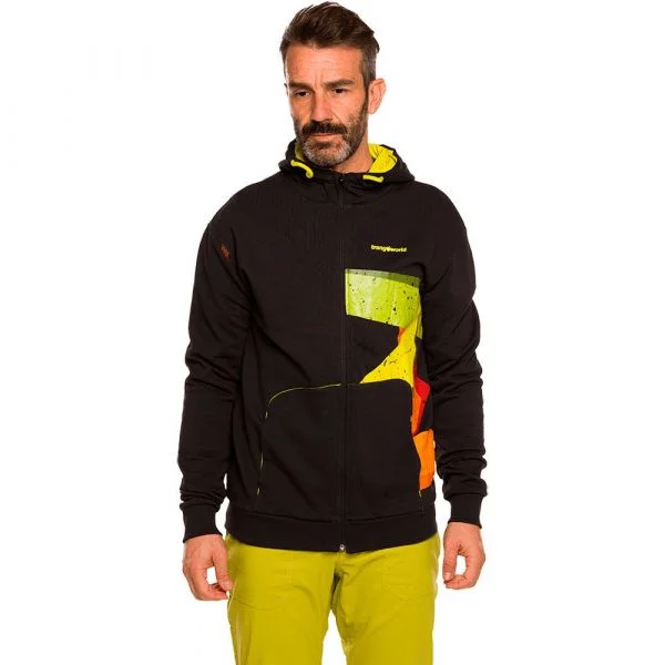 Trangoworld Bigz Full Zip Sweatshirt Preto S Homem