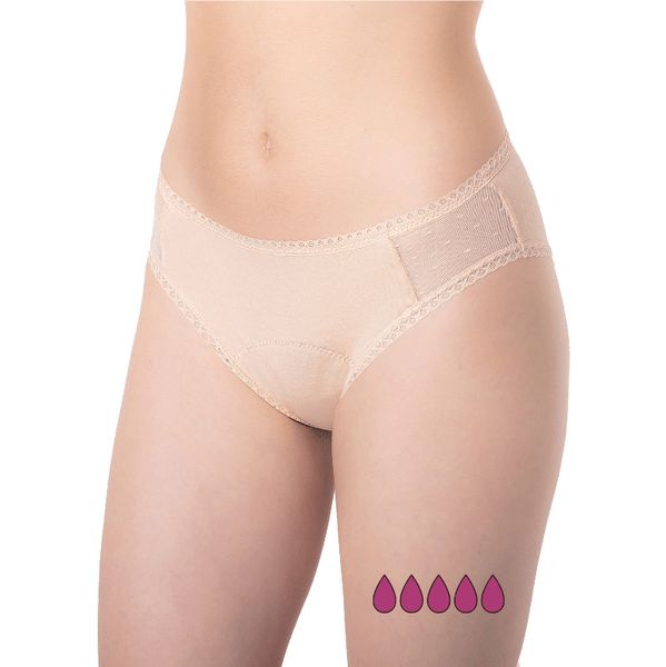 Inca Calcinha Menstrual Super Absorção Nude L 1 Unidade