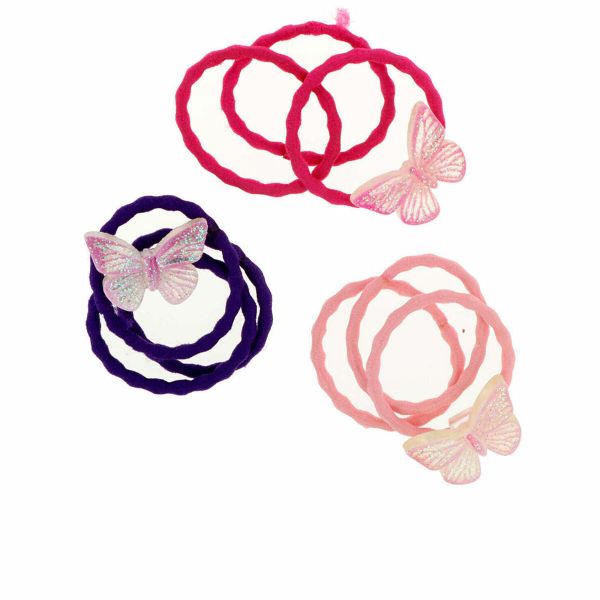Inca Elásticos Multicolor Borboleta Lisos UNIS 9 Peças