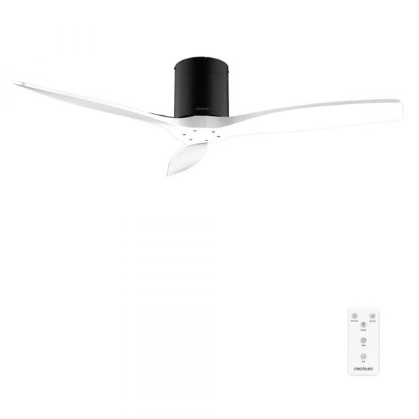 Cecotec Ventoinha de Teto EnergySilence Aero 5400 Classic 40W Ø132cm Branco Preto com 3 Pás