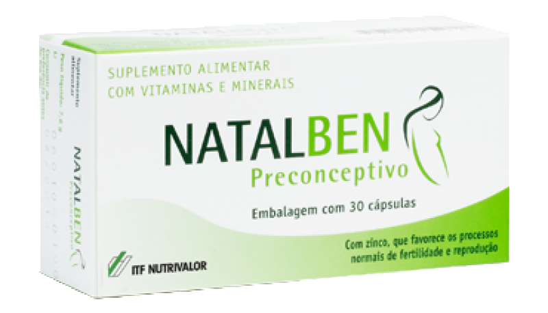 Natalben Preconceptivo 30 Cápsulas - Planeamento da Gravidez
