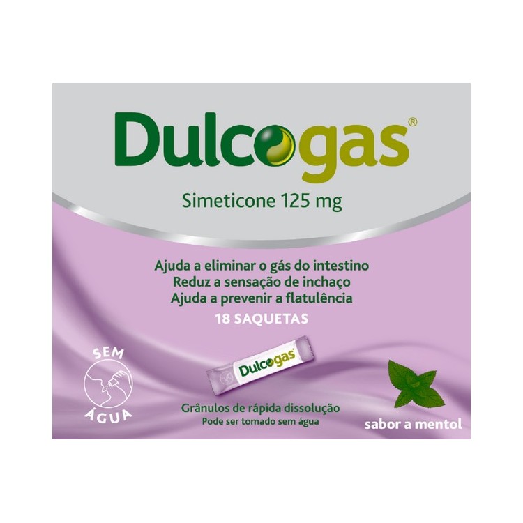 Dulcogas Saquetas Granulado Dispersão Orodispersíveis X 18 Unidades