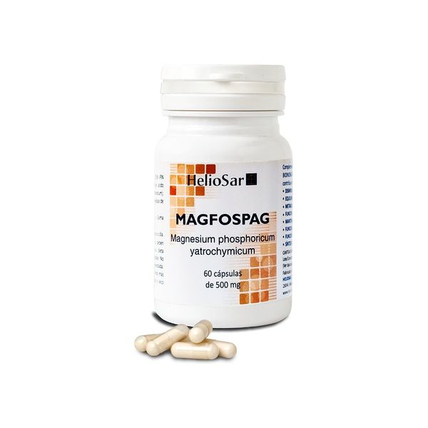 Heliosar Sais de Magnésio de Magfospag de Ácido Ortofosfórico 60 Cápsulas de 500mg