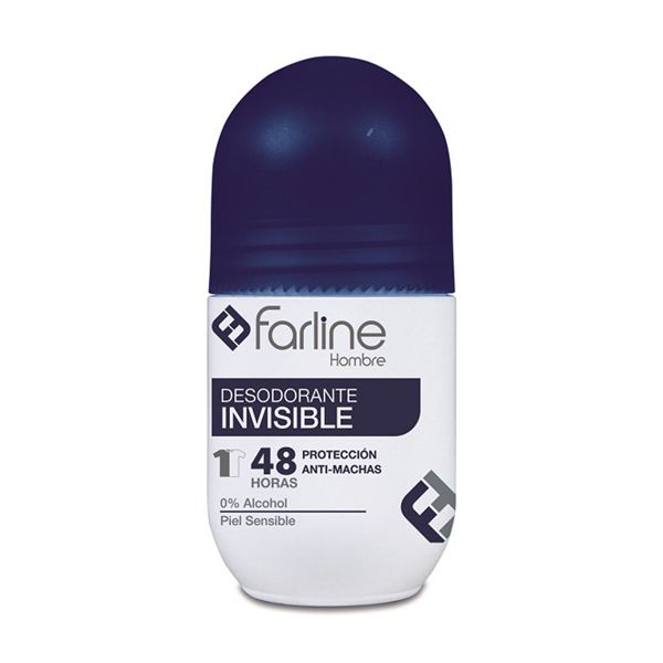 Farline Desodorizante para Homem Roll-On Invisível 50ml