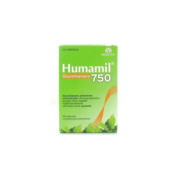 Humamil Glucomannan 750mg 90 Cápsulas