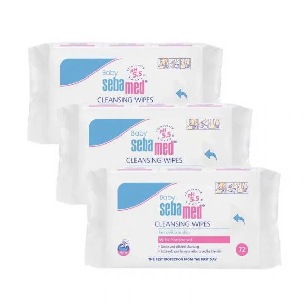Leti Sebamed Cleansing Wipes Kit 3x60 Unidades