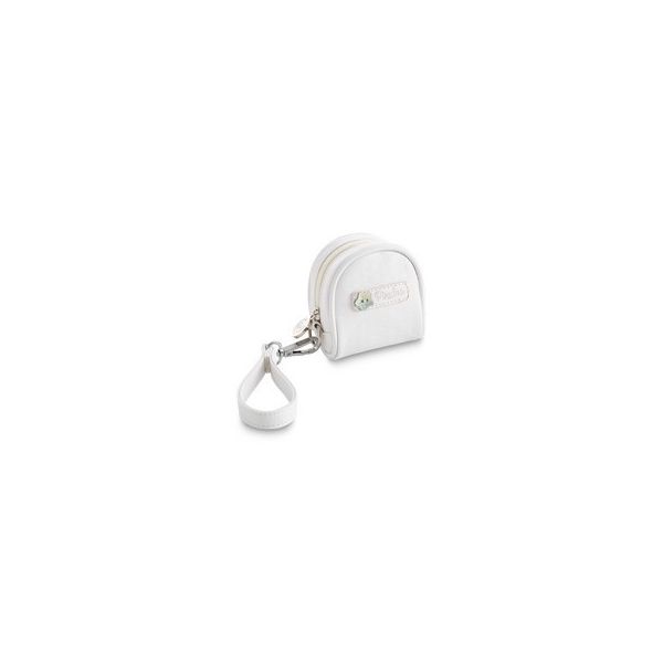 Bimbi Pirulos Porta Chupetas Rombos Ecopele Branco