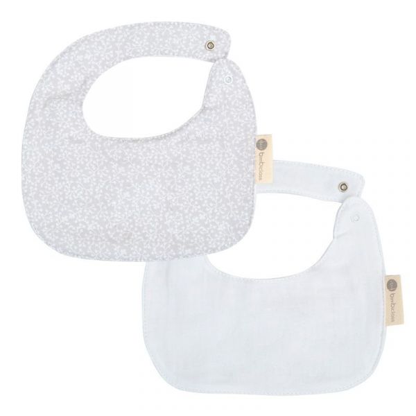 Bimbi Dreams Babete 19X19 Pronvença Branco/cinza (2 Unid)