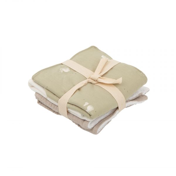 Pirulos Pack 3 Toalhitas 30x30cm Bebe Bunny