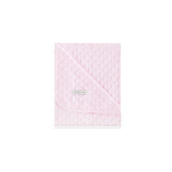 BimbiPirulos Manta Dupla Face 80x110 Pirulos Dots Rosa