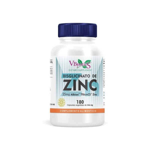 Vbyotics Bisglicinato de Zinco 180 Cápsulas de 546mg