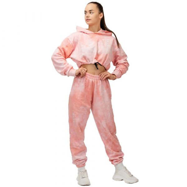 Nebbia Re-fresh Crop 591 Hoodie Rosa M Mulher