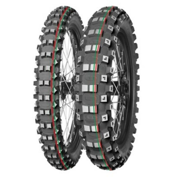 Pneu Moto Mitas Terra Force-MX MH ( 60/100-12 TT 36J Composto de borracha Médio HARD, NHS, Rodas dianteiras, rot & gruen ) - 8590341117380
