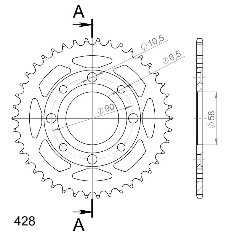 CREMALHEIRA DAELIM 125 SUPERSPROX 269-42D