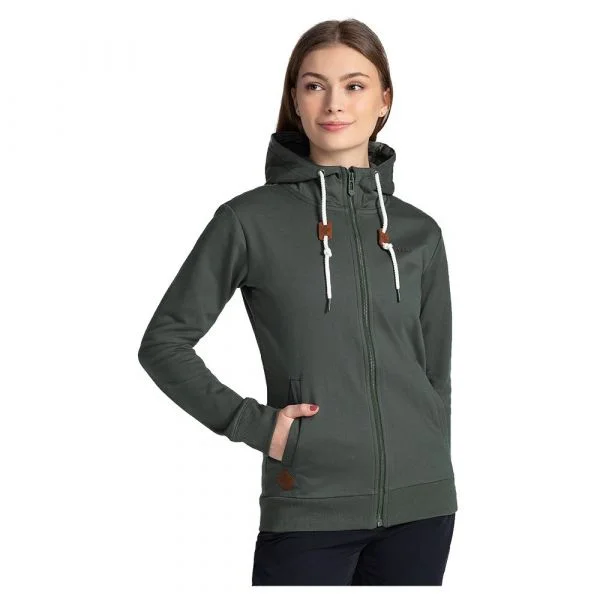 Kilpi Bery Full Zip Sweatshirt Verde 34 Mulher