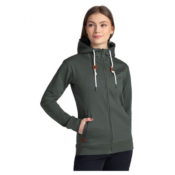 Kilpi Bery Full Zip Sweatshirt Verde 36 Mulher