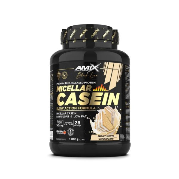 Amix Nutrition Protein Black Micellar Casein Chocolate Branco 1kg